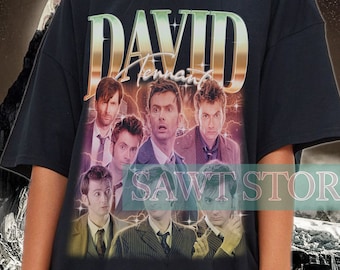 Retro DAVID TENNANT Vintage | David Tennant Homage Fan Tees | David Tennant Homage Retro | David Tennant Graphic 90s | David Tennant Merch