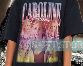 Retro CAROLINE FORBES Shirt | Caroline Forbes Homage T-Shirt | Candice King American Actress Merch | Caroline Forbes Fans Gift, Kids Tee