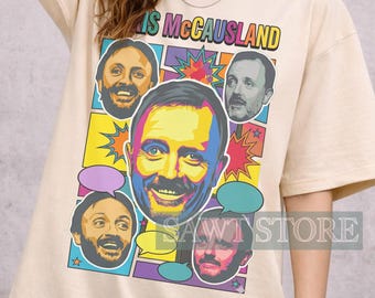 Chris McCausland Comic Style Portrait T-Shirt – Comedian Fan Gift