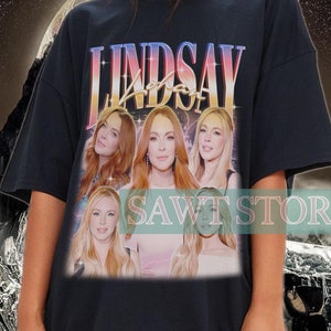 Retro LINDSAY LOHAN Vintage Shirt | Lindsay Lohan Homage Fan Tees | Lindsay Lohan Homage | Lindsay Lohan Retro 90s | Lindsay Lohan Merch