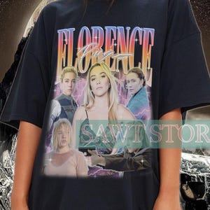 FLORENCE PUGH Retro Shirt, Florence Pugh T-Shirt, Florence Pugh Actor Shirt, Florence Pugh Homage Shirt, Florence Pugh Merch Gift
