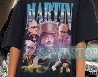 MARTIN SCORSESE Shirt | Martin Scorsese Homage T-Shirt | Martin Charles Scorsese American Film Director Vintage Bootleg Tee | Movie Fan Gift
