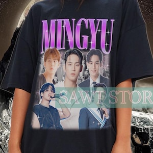 Retro MINGYU Shirt, Mingyu Homage TShirt, Mingyu Fan Tees, Mingyu Vintage 90s Tee, Mingyu Merch Gift, Mingyu Korean Singer KPop Clothing
