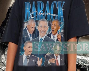 BARACK OBAMA Shirt, Obama Homage Retro Tees, Barack Obama Vintage 90's TShirt, Barack Obama Sweater, American President Clothing