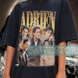 Retro ADRIEN BRODY 90&#39;s T-Shirt - Adrien Brody Bootleg Tees, Adrien Brody Fans Gifts, Adrien Brody Vintage Shirt Adrien Brody Youth Kids Tee