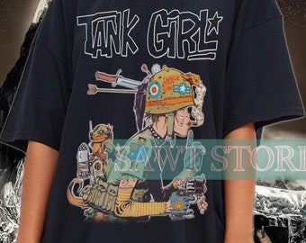 Tank Girl T-shirt, Retro Meme Tee - Etsy