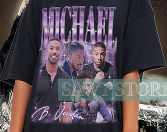 MICHAEL B JORDAN Shirt | Michael B Jordan Homage T-Shirt | Michael Bakari Jordan American Actor Vintage Merch | Michael B Jordan Fans Gift