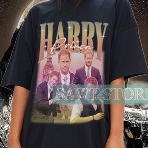 Limitiertes PRINCE HARRY Vintage Shirt, Prinz Harry Hommage Tshirt, Prinz Harry Fan Tees, Retro 90er Jahre Pullover, Prinz Harry Merch Geschenk