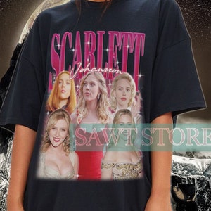 SCARLETT JOHANSSON Retro 90s Tee - Scarlett Johansson Sweater - Scarlett Johansson Fan Shirt - Scarlett Johansson Merch - Scarlett Johansson