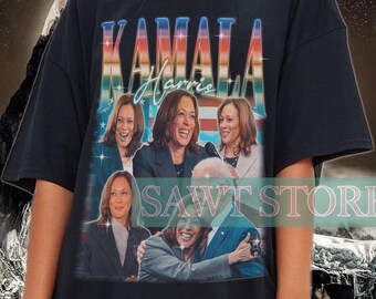 Camiseta vintage de Kamala Harris – Estilo retro de los 90