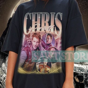 Retro CHRIS PRATT T-Shirt - Chris Pratt Vintage Shirt, Chris Pratt 90&#39;s Homage Tees, Chris Pratt Tribute Shirt, Funny Chris Pratt Fans Gift