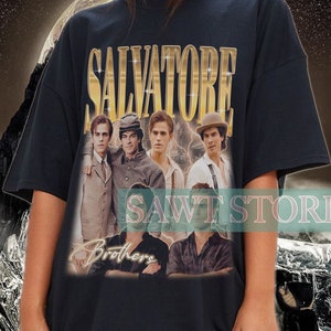 Salvatore Brother&#39;s Shirt, Stefan Salvatore Shirt , Damon Salvatore Shirt, Paul Wesley Shirt, The Vampie Diaries Shirt, Gift For Fan