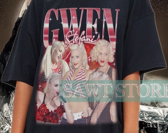 GWEN STEFANI Shirt, Gwen Stefani Homage T-Shirt, Gwen Renée Stefani American Musician Vintage Retro Bootleg Merch, Gwen Stefani Fans Gift