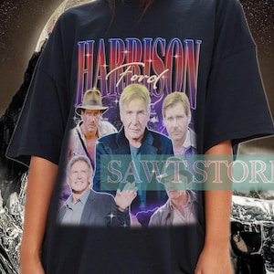 HARRISON FORD Vintage Shirt, Harrison Ford 90s Retro Tshirt, Harrison Ford Fan Tees, Harrison Ford Kids Tee, Harrison Ford Merch Gift