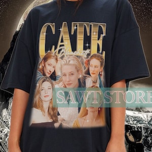 CATE BLANCHETT Shirt | Cate Blanchett Homage T-Shirt | Catherine Elise Blanchett Australian Actress Vintage Merch | Cate Blanchett Fans Gift