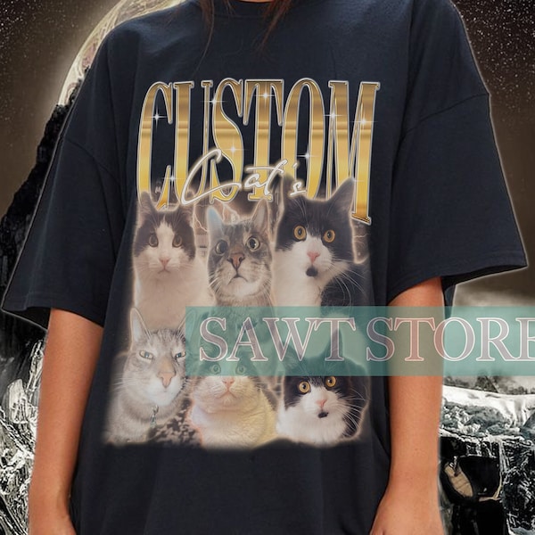 Cat Lover CUSTOM YOUR Own Photo  Here, Cat Custom Tee, Memorial Tee, Insert Design, Personalized, Customized Shirt, Change Your Design