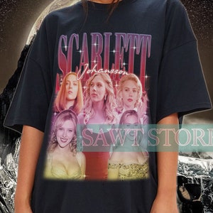 Limited SCARLETT JOHANSSON Retro 90s Tee - Scarlett Johansson Sweater - Scarlett Johansson Fan Shirt - Scarlett Johansson Merch