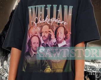 Retro William Shakespeare Graphic Tee - Literary T-Shirt