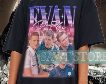 Chemise rétro Evan Buckley, chemise Nine Eleven, chemise rétro série, chemise hommage vintage des années 90 Evan Buckley, cadeau Evan Buckley pour fan