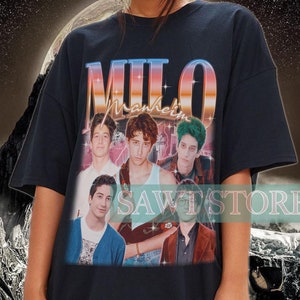 MILO MANHEIM Vintage Shirt, Milo Manheim Retro 90&#39;s Tshirt, Milo Manheim Fan Tees, Milo Manheim Movies, Milo Manheim Retro Style Clothing