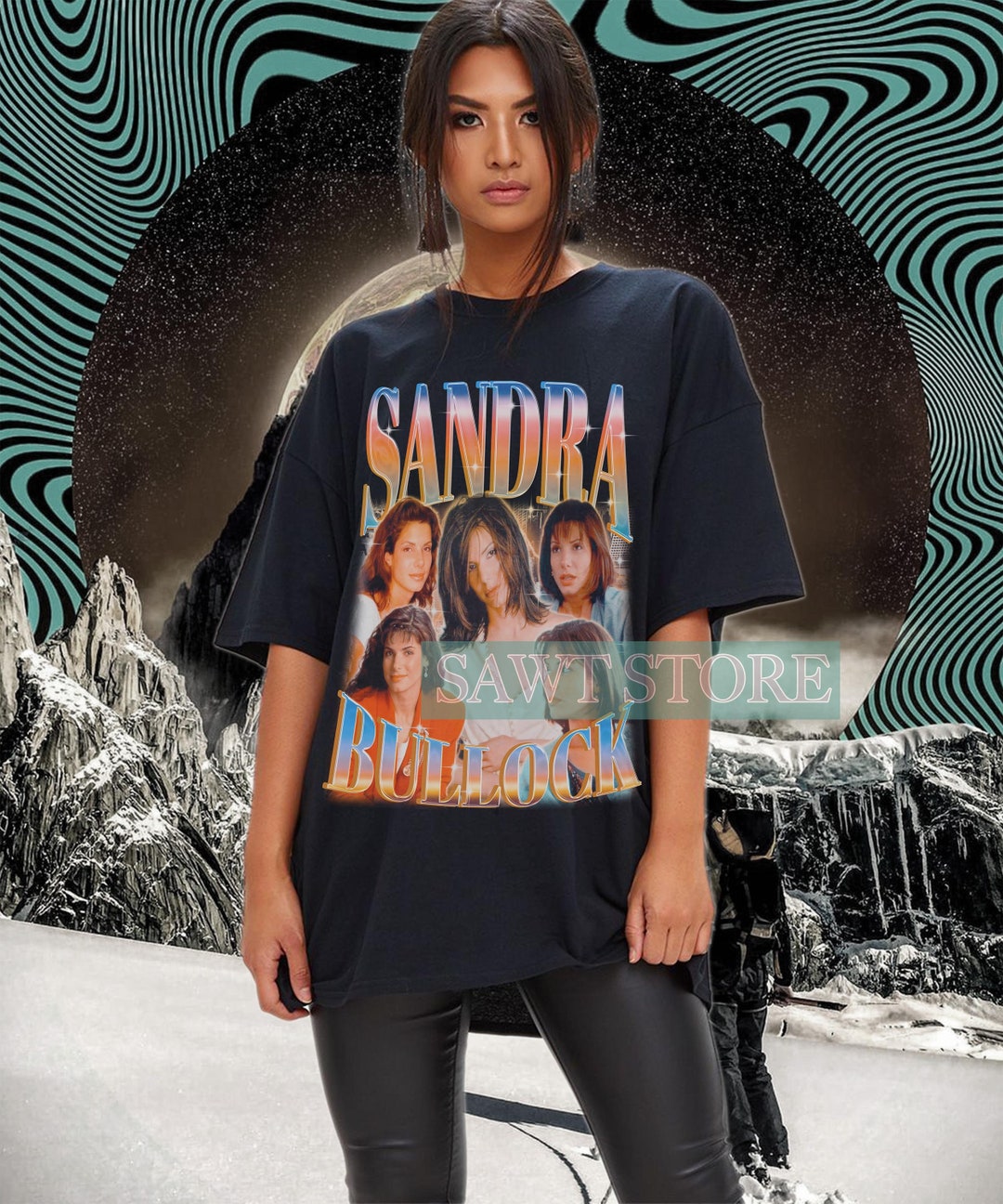 SANDRA BULLOCK Vintage Shirt, Sandra Bullock Homage T-shirt, Sandra ...