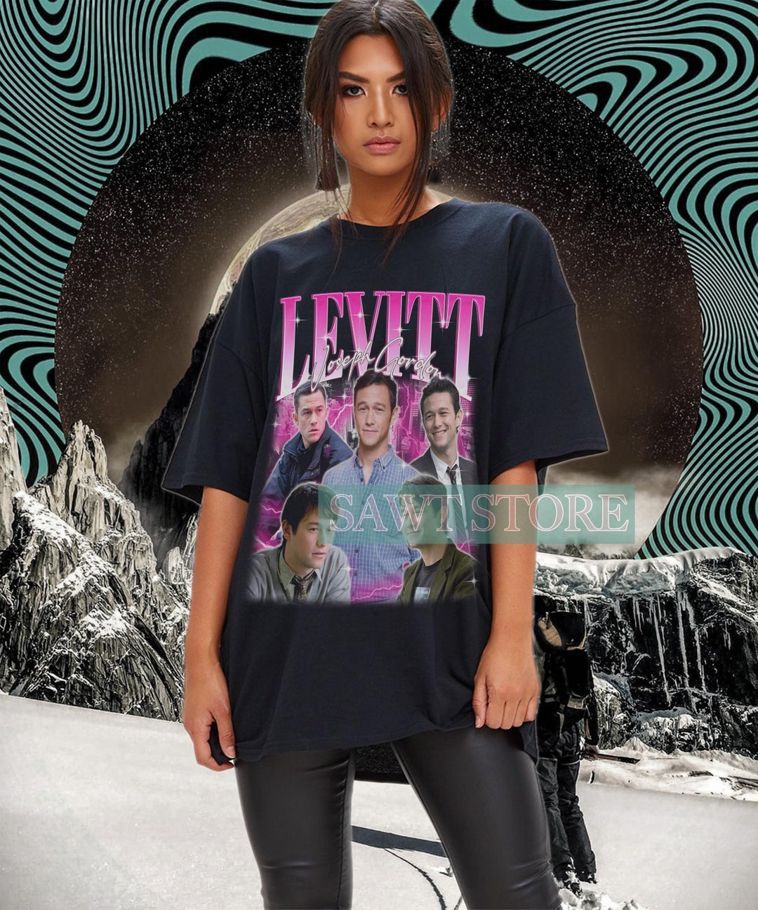 Retro JOSEPH GORDON-LEVITT T-shirt, Joseph Gordon-levitt Shirt