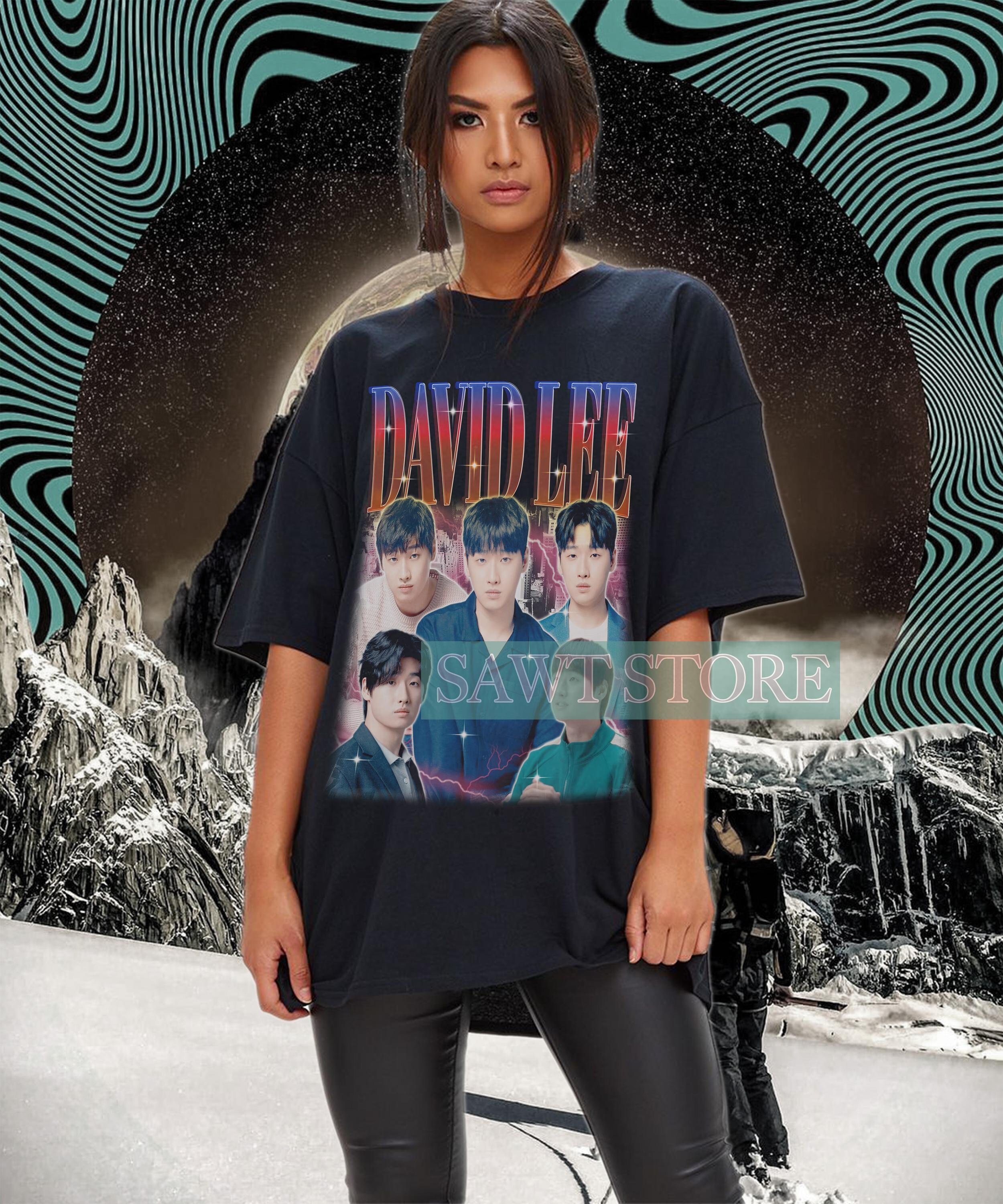 Retro DAVID LEE Shirt, David Lee Vintage 90s Tshirt, K-Drama Bootleg Tees, David Lee Kids Tee, K-Drama Star, David Lee Fan Merch