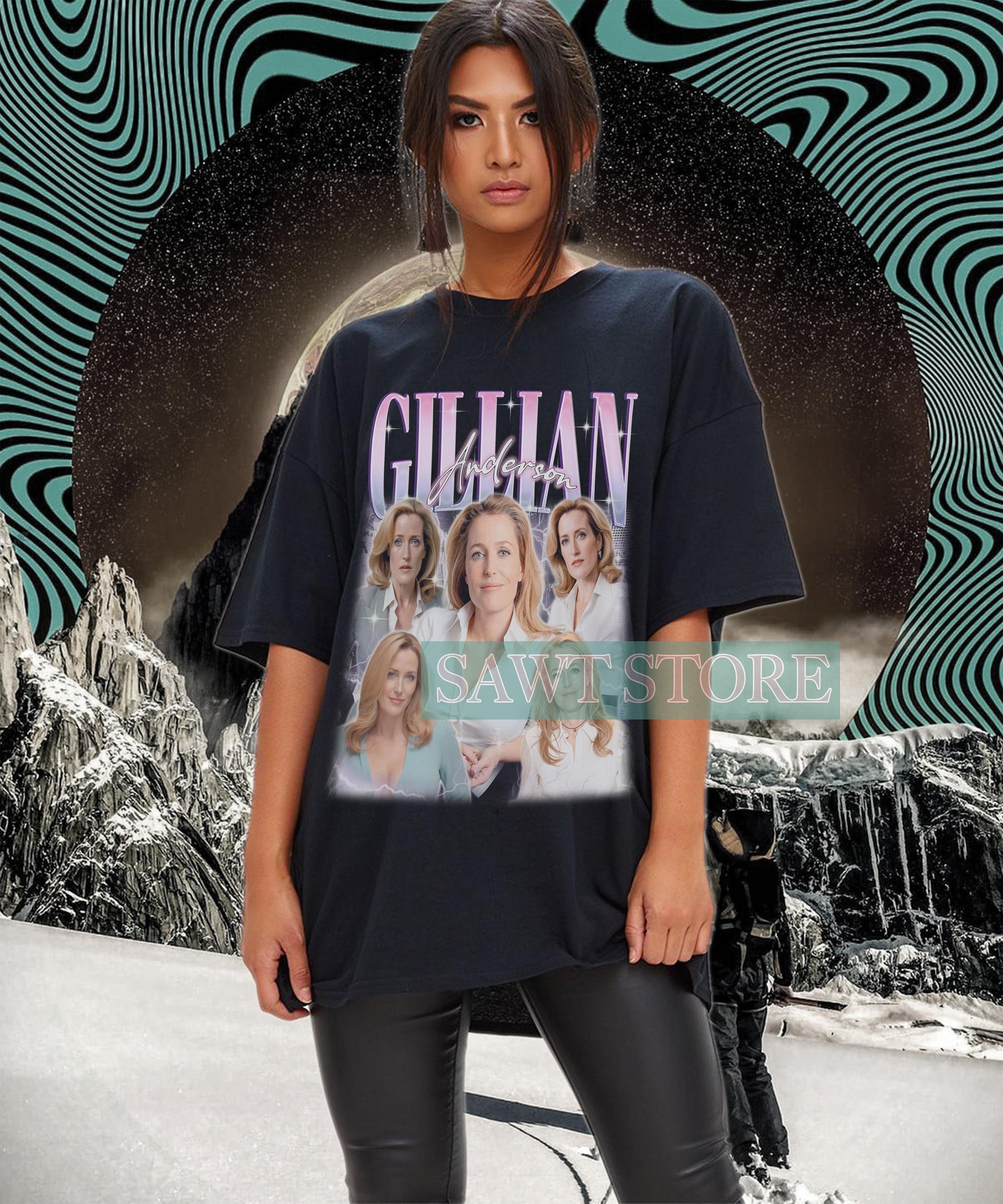 Retro GILLIAN ANDERSON Shirt, Gillian Anderson Homage Tshirt, Gillian Anderson Fan Tees, Gillian Anderson Vintage 90s Sweater Merch Gift
