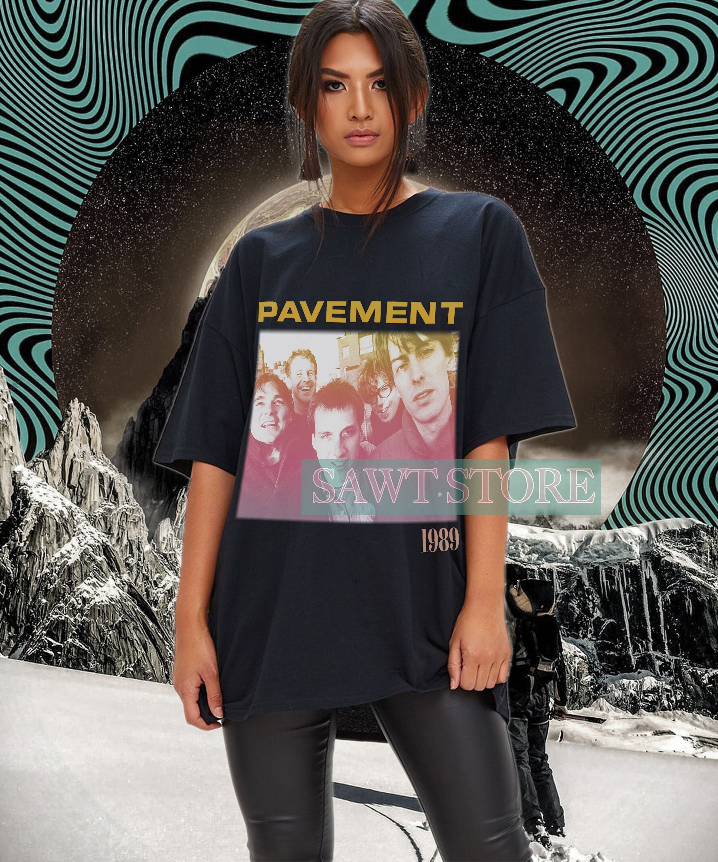 レトロなペイヴメントTシャツ - ペイヴメントシャツ、ペイヴメント 