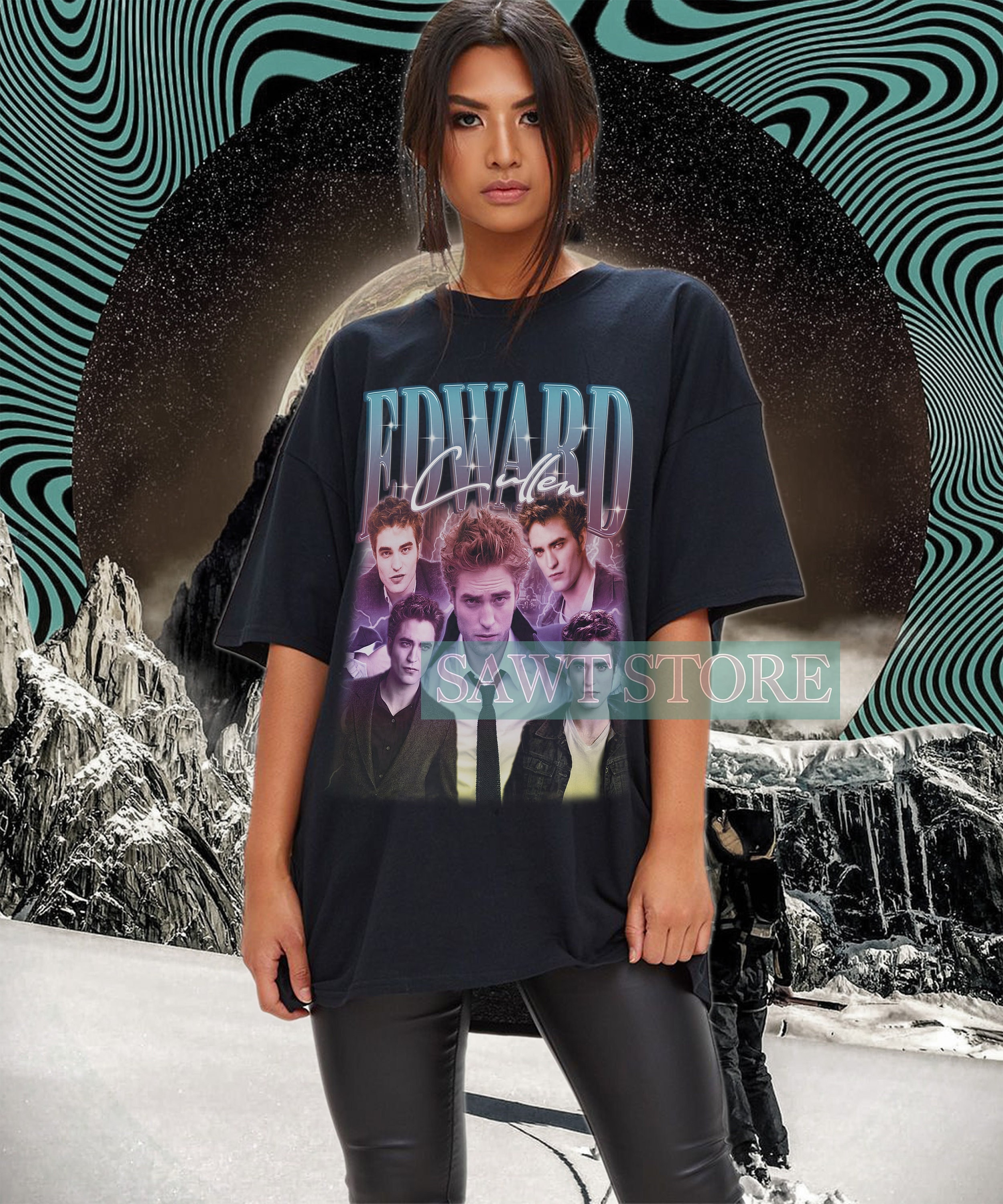 Limited EDWARD CULLEN Retro T-Shirt, Graphic Unisex T-Shirt, Vintage 90's Fans Homage T-shirt, Gift For Women and Men