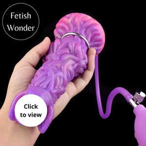 Luminescent Inflatable Ovipositor Toy Alien Birthing Ovipositor With Eggs Silicone Ovipositor