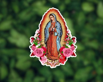 Virgen María  sticker, Decal Laptop Sticker, planner