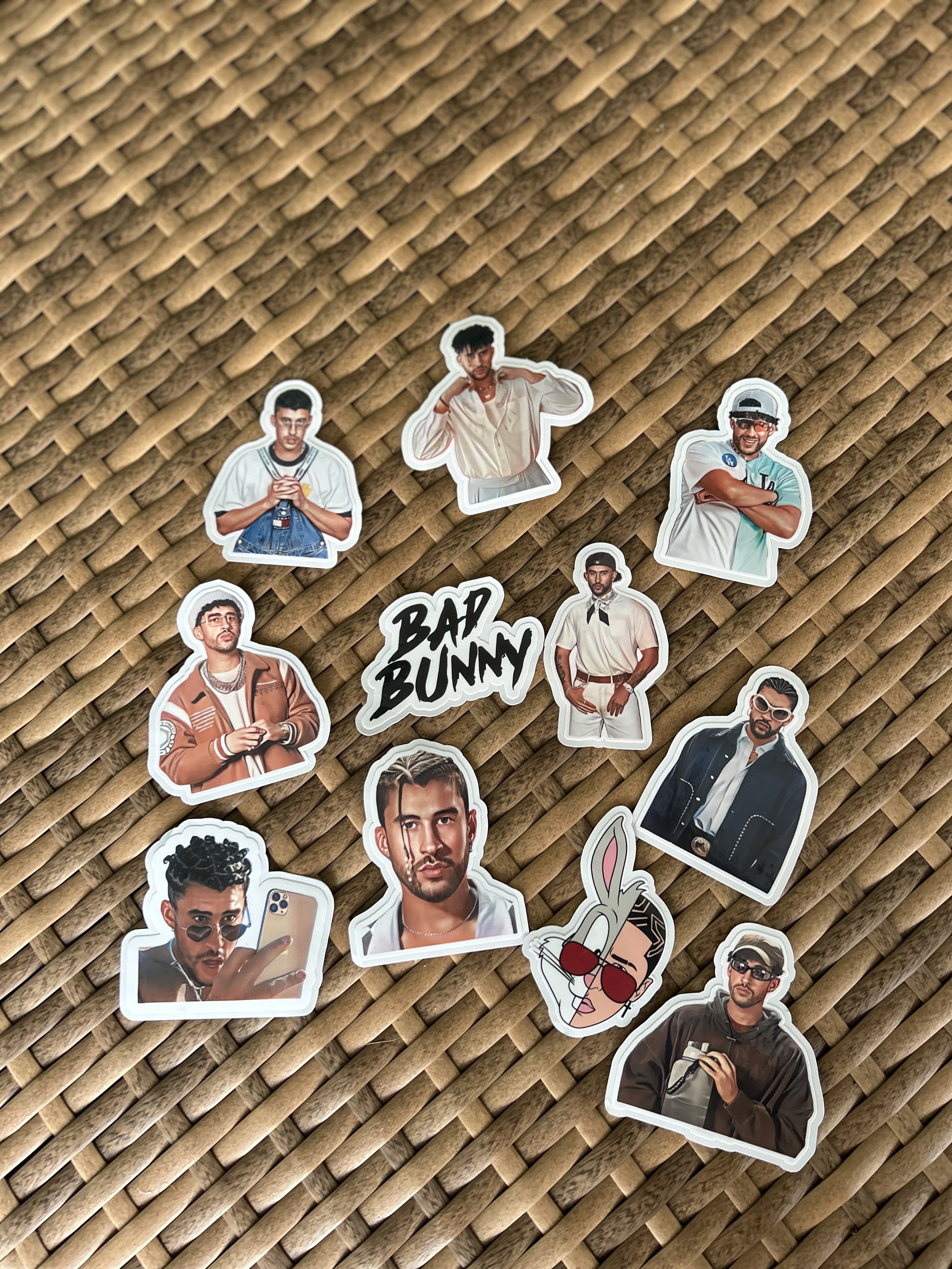 Bad Bunny  sticker bundle,  kindle sticker, bad bunny, Benito, Decal Laptop Sticker, planner