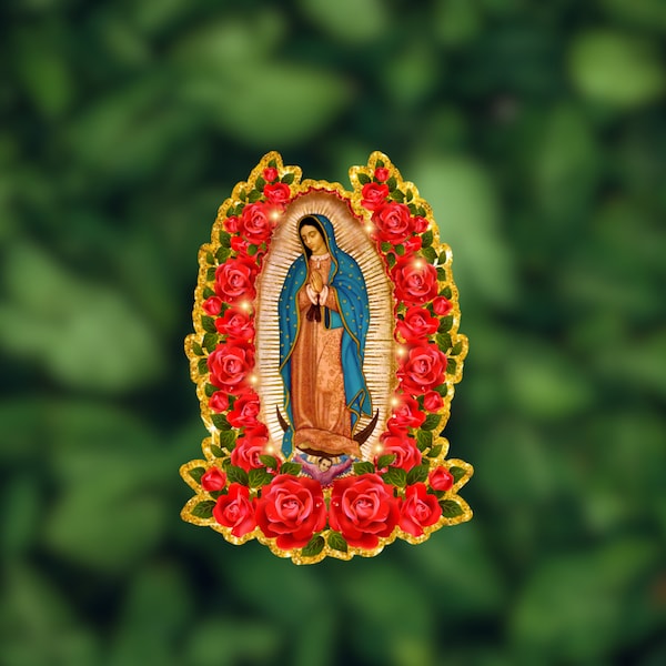 Virgen De Guadalupe  sticker, Decal Laptop Sticker, planner