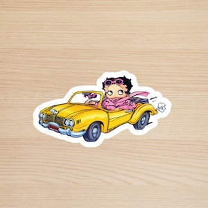 Betty Boop, Classic Betty Boop, Stickers, Cartoon Stickers, Laptop Stickers, Vinyl sticker, scrapbook stickers, Laptop Decal