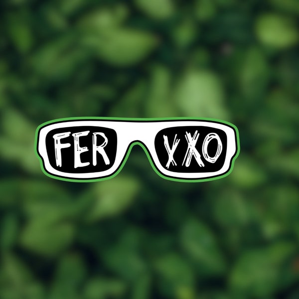 Feid glasses sticker l Feid merch l Feid concert Merch l Feid álbum sticker l tumbler sticker l laptop sticker