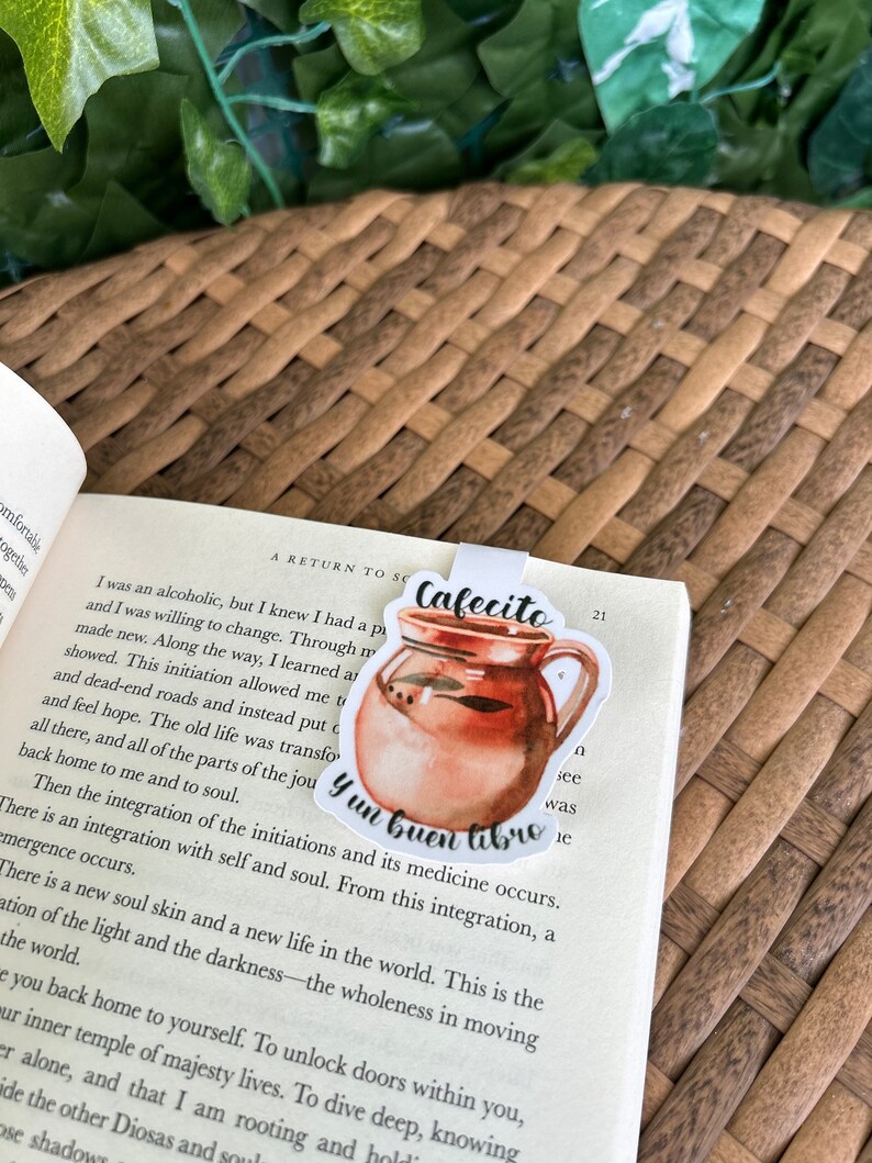 Cafecito Bookmark , Latina Bookish Mexican Book Lover Bookworm