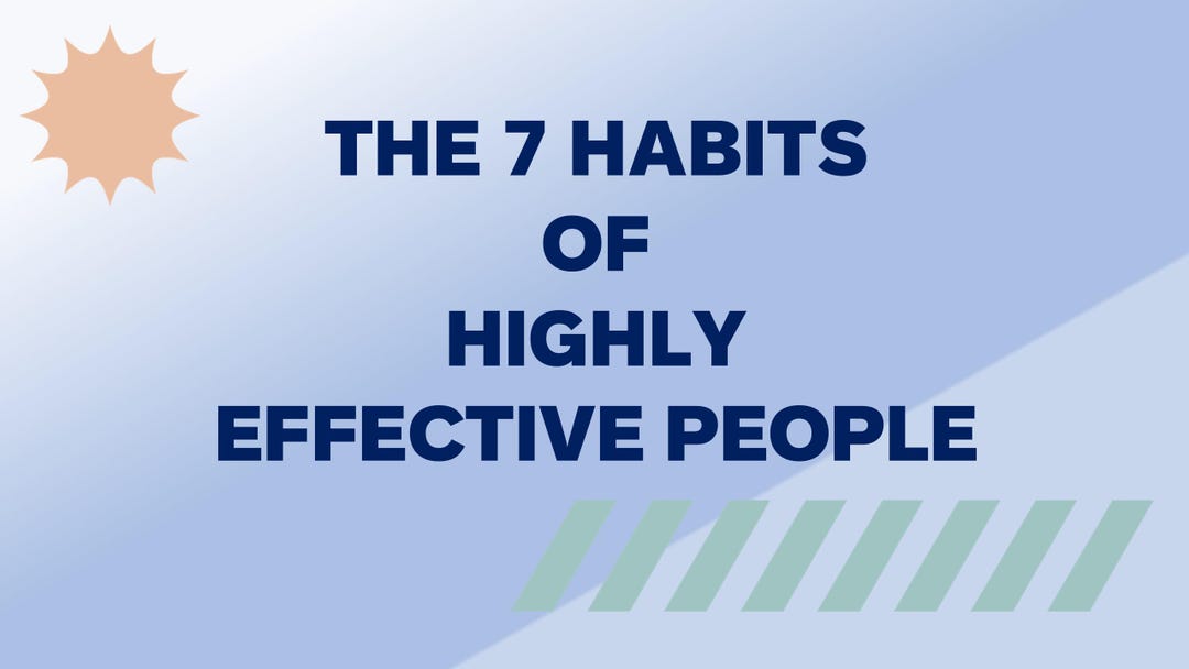 7 Habits of Highly Effective People Powerpoint Presentation - Etsy