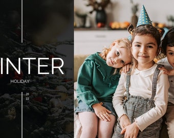 Winter Holiday Powerpoint template (20 slides)