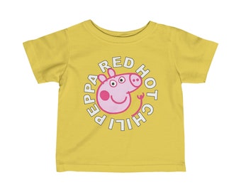 Red Hot Chili Peppa - Camiseta infantil de punto fino (enviada desde Estados Unidos)