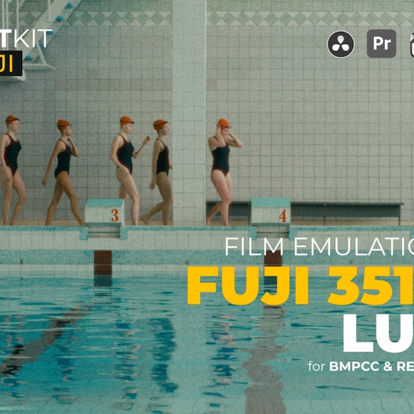 FUJI Film Emulation LUT Super16 Cinematic Video Preset for Professional Color Grading Lut for BMPCC and Rec709, Retro Analog Look, .cube