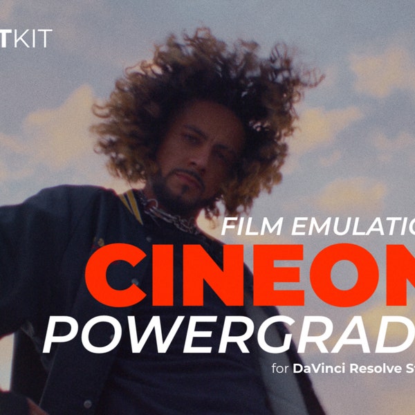 CINEON Film Emulation PowerGrade für DaVinci Relösung Studio - Super16 Video Preset für Color Grading, Retro Analog Look, .drx