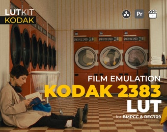 KODAK Film Emulation LUT Super16 Cinematic Video Preset for Professional Color Grading Lut for BMPCC and Rec709, Retro Analog Look, .cube