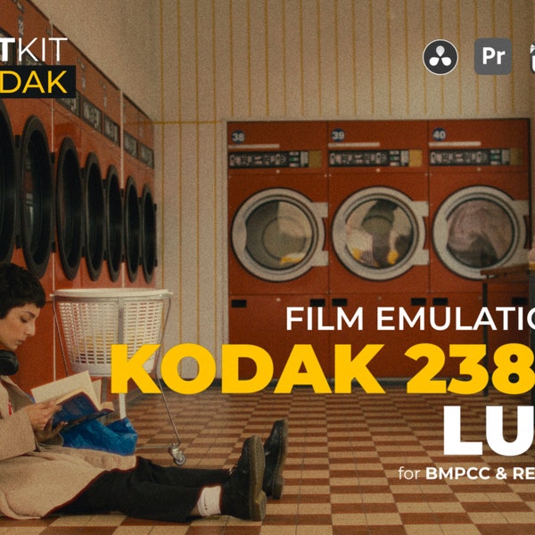 KODAK Film Emulation LUT Super16 Cinematic Video Preset for Professional Color Grading Lut for BMPCC and Rec709, Retro Analog Look, .cube