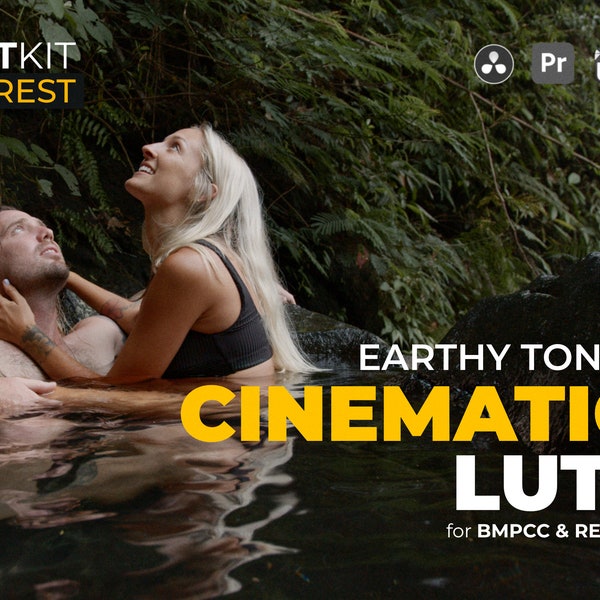 Cinematic Video LUTs for BMPCC and REC709 Color Presets for Professional Film Look Color Grading, .cube LUT