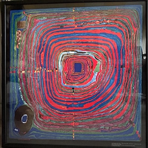 フンデルトヴァッサー　ポスター　額付き　HUNDERTWASSER フンデルトヴァッサー ポスター 額付き HUNDERTWASSER 美術品