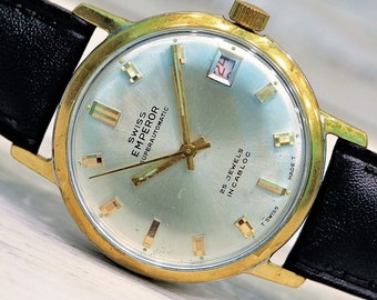 SWISS EMPEROR - Swiss Vintage Automatic Watch - 1960's, 25 Jewels, Cal. Felsa 4007N, Swiss mechanical watch, Men's Watch, Unique Wrist watch