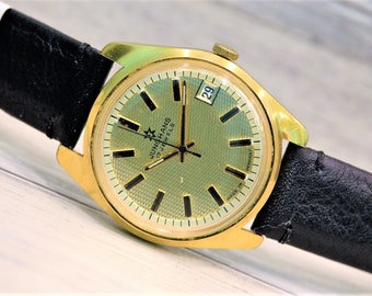 Made in Germany "JUNGHANS" Cal. 623.01 - Vintage German Men's Watch-17 jewels, Men's VINTAGE WATCH, Gents Watch, Dress watch, Leather Watch