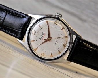 SWISS Vintage men's watch RONE  - 1960's, 17 Jewels, Cal. ETA 2370, Swiss watch, mechanical watch, Men's Watch, Unique Wrist watch, Incabloc