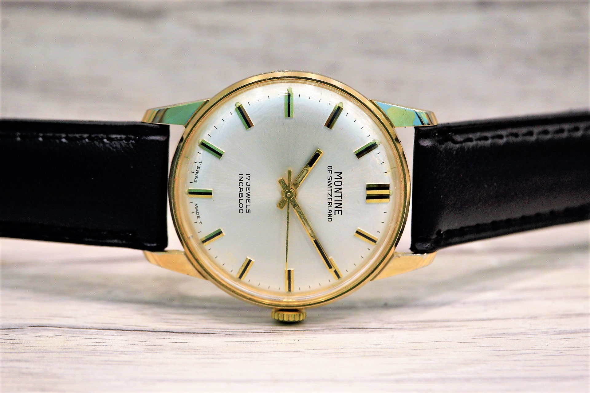 Montine of Switzerland, 17jewels-1960s, Mechanical Leather Watch Cal-st 96, Swiss Made Men's Watch, SWISS MEN'S WATCH, Men's Vintage Watch - Etsy Montine of Switzerland, 17jewels-1960s, Mechanical Leather Watch Cal-st 96, Swiss Made Men's Watch, SWISS MEN'S WATCH, Men's Vintage Watch - Etsy